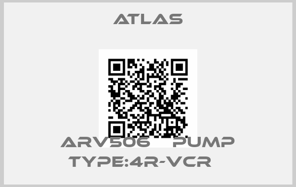 Atlas-ARV506    PUMP TYPE:4R-VCR   price