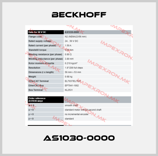 Beckhoff-AS1030-0000price