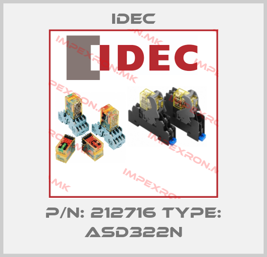 Idec-P/N: 212716 Type: ASD322Nprice