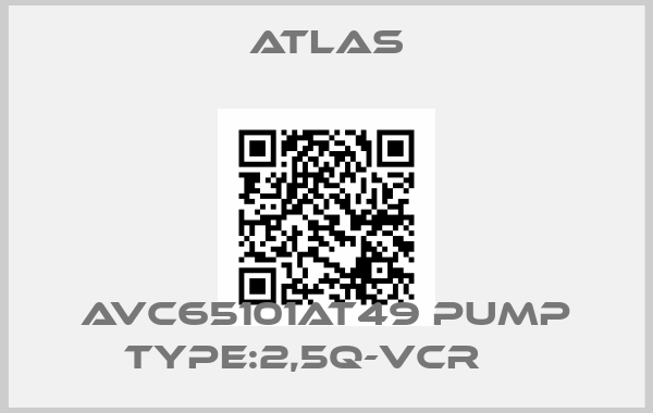 Atlas-AVC65101AT49 PUMP TYPE:2,5Q-VCR    price