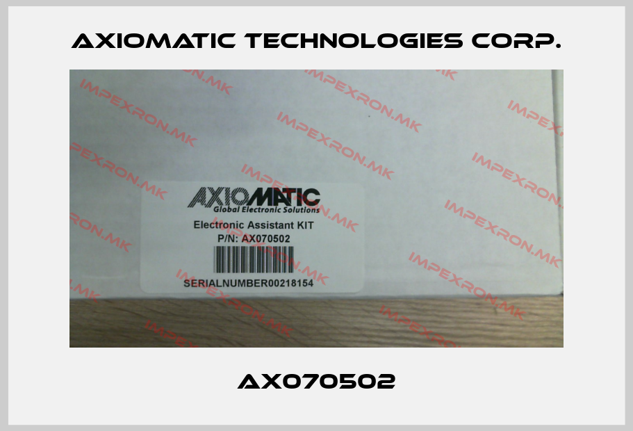 Axiomatic Technologies Corp.-AX070502price