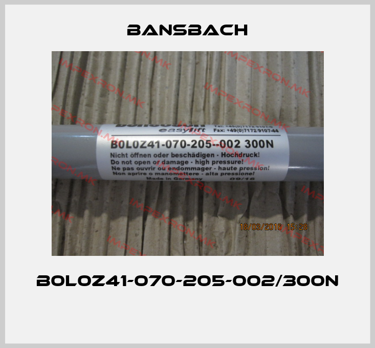 Bansbach-B0L0Z41-070-205-002/300N price