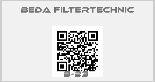 Beda Filtertechnic-B-23 price