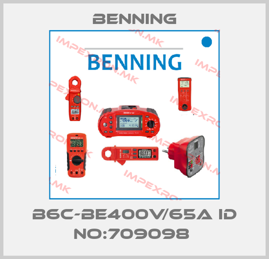 Benning-B6C-BE400V/65A ID NO:709098 price