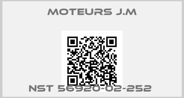Moteurs J.M-NST 56920-02-252 price