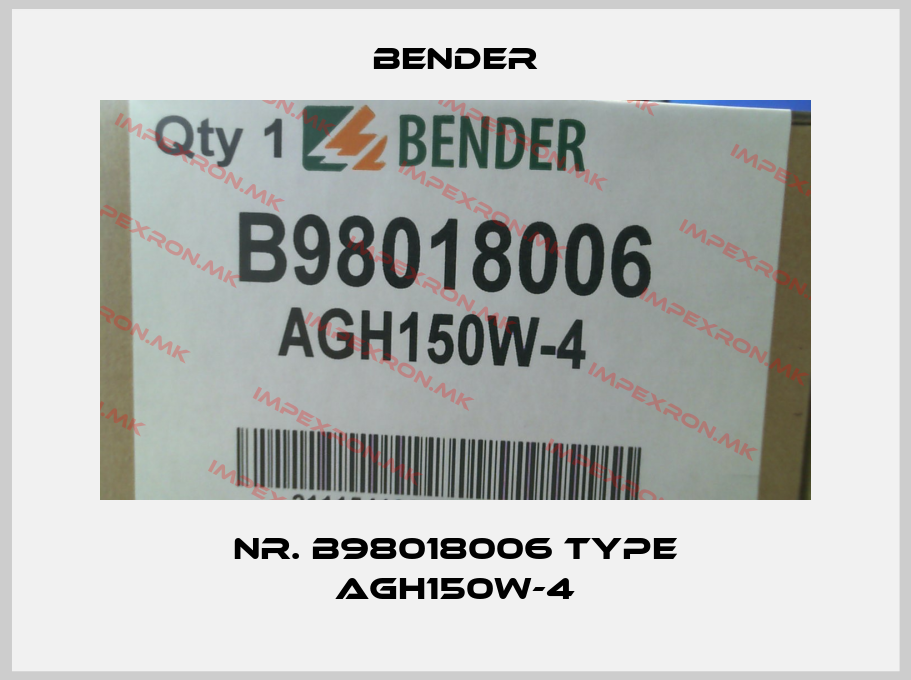 Bender-Nr. B98018006 Type AGH150W-4price