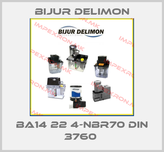Bijur Delimon-BA14 22 4-NBR70 DIN 3760 price