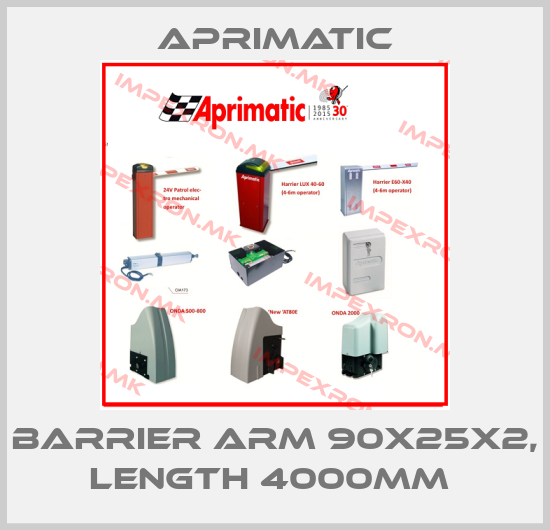 Aprimatic-BARRIER ARM 90X25X2, LENGTH 4000MM price