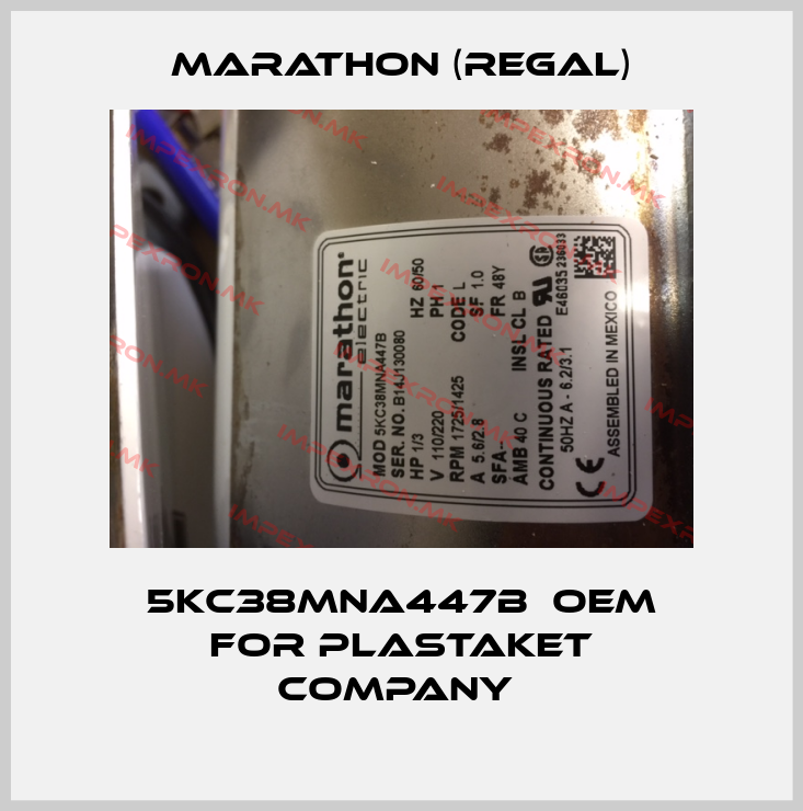 Marathon (Regal)-5KC38MNA447B  OEM for Plastaket Company price