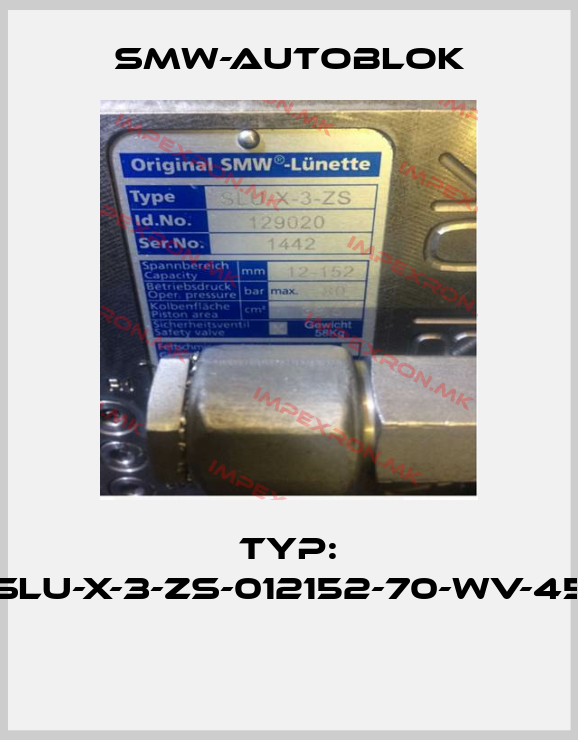 Smw-Autoblok-Typ: SLU-X-3-ZS-012152-70-WV-45 price