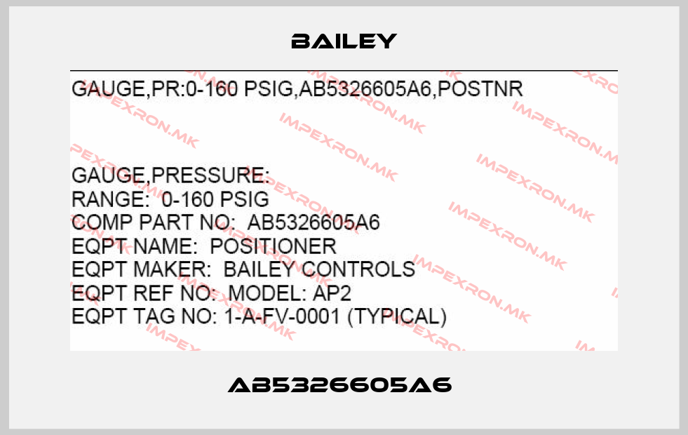 Bailey-AB5326605A6 price