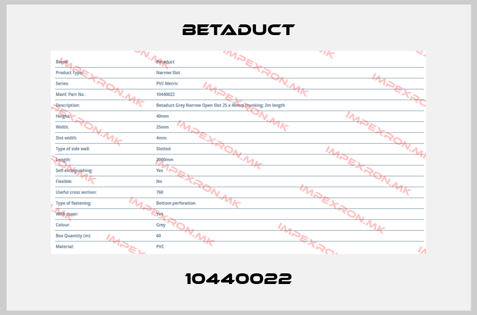 Betaduct-10440022price