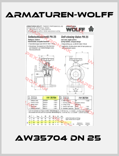 Armaturen-Wolff-AW35704 DN 25 price