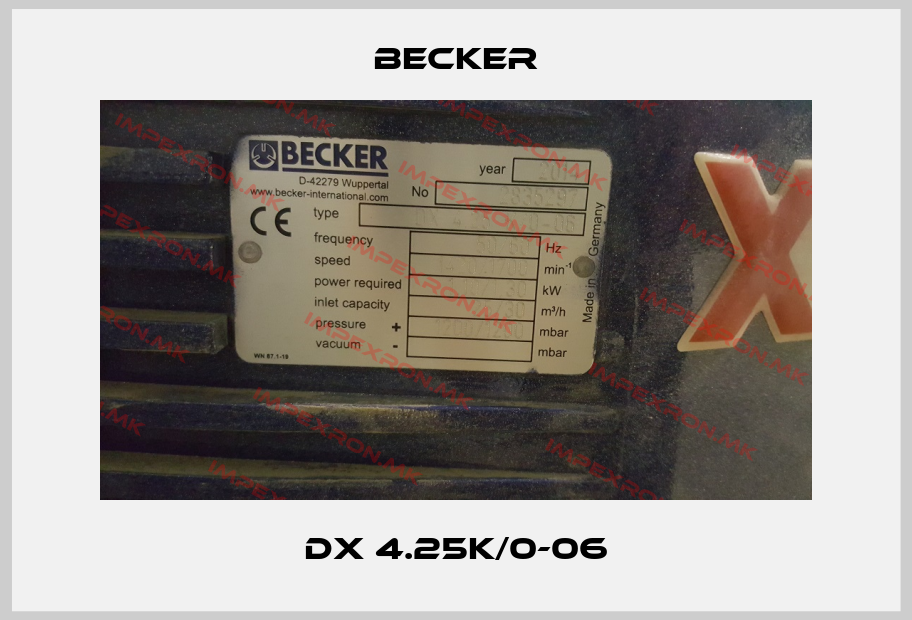 Becker-DX 4.25K/0-06price