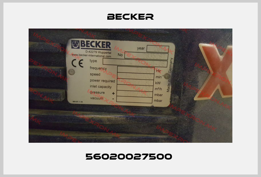 Becker-56020027500 price