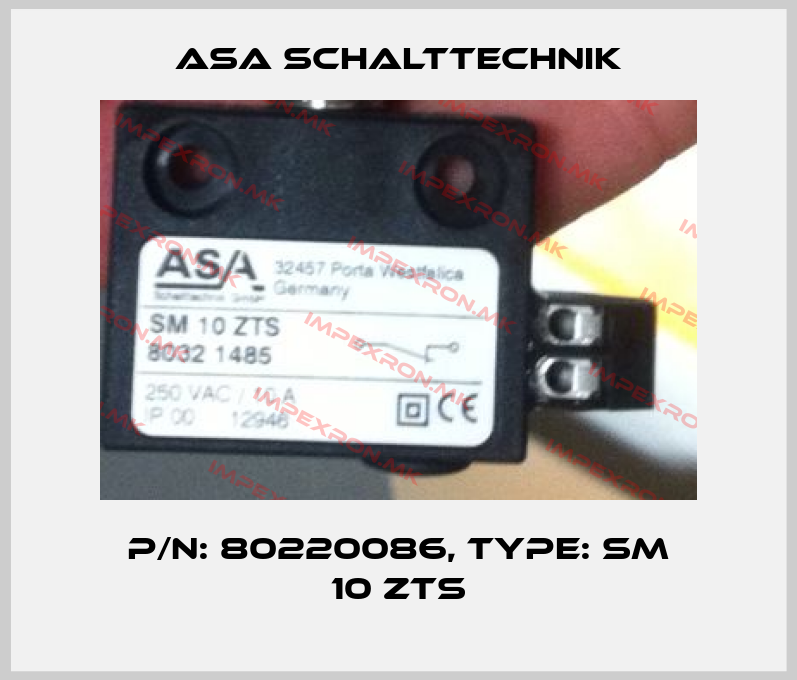 ASA Schalttechnik-P/N: 80220086, Type: SM 10 ZTSprice