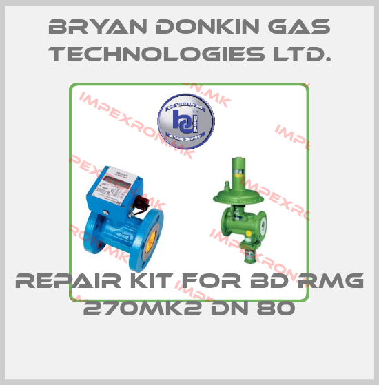 Bryan Donkin Gas Technologies Ltd.-Repair kit for BD RMG 270MK2 DN 80price