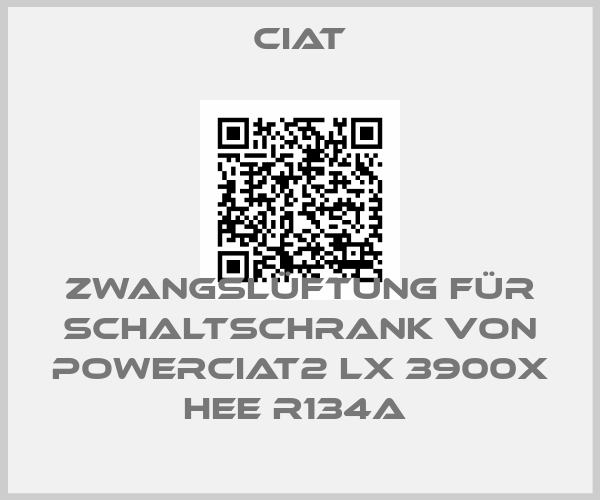 Ciat-Zwangslüftung für Schaltschrank von POWERCIAT2 LX 3900X HEE R134a price