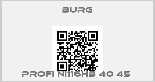 Burg-Profi Ni116HB 40 45 price
