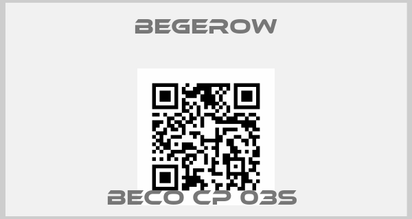 Begerow-BECO CP 03S price