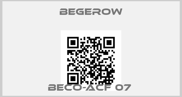Begerow-BECO-ACF 07 price