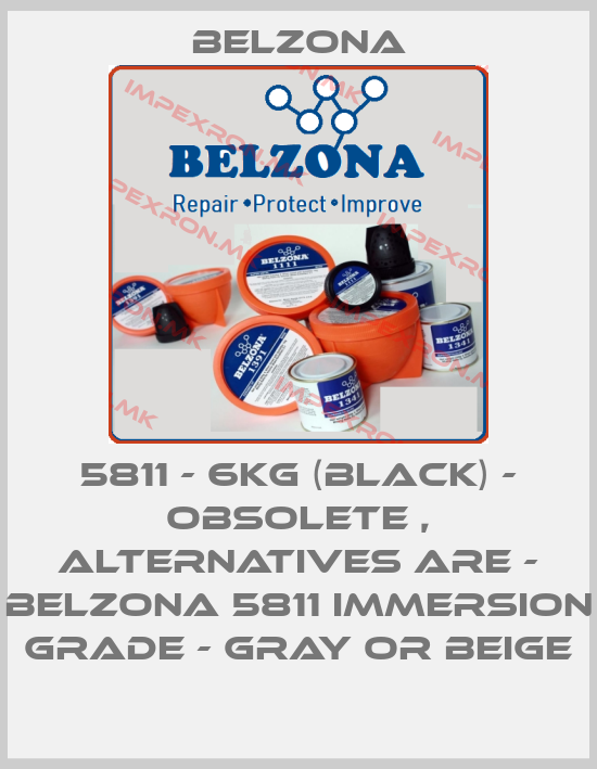 Belzona-5811 - 6KG (black) - obsolete , alternatives are - Belzona 5811 Immersion Grade - Gray or Beigeprice