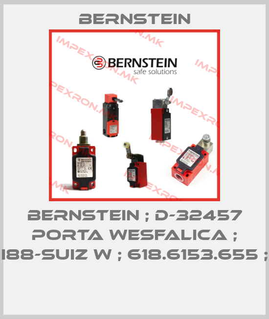 Bernstein-BERNSTEIN ; D-32457 PORTA WESFALICA ; I88-SUIZ W ; 618.6153.655 ; price