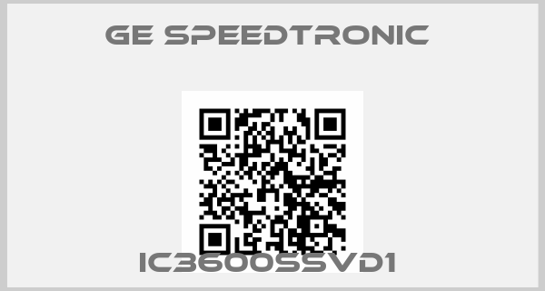 GE Speedtronic -IC3600SSVD1 price