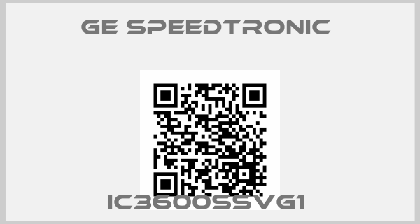 GE Speedtronic -IC3600SSVG1 price