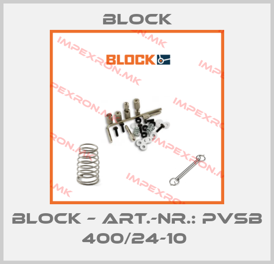 Block-BLOCK – ART.-NR.: PVSB 400/24-10 price