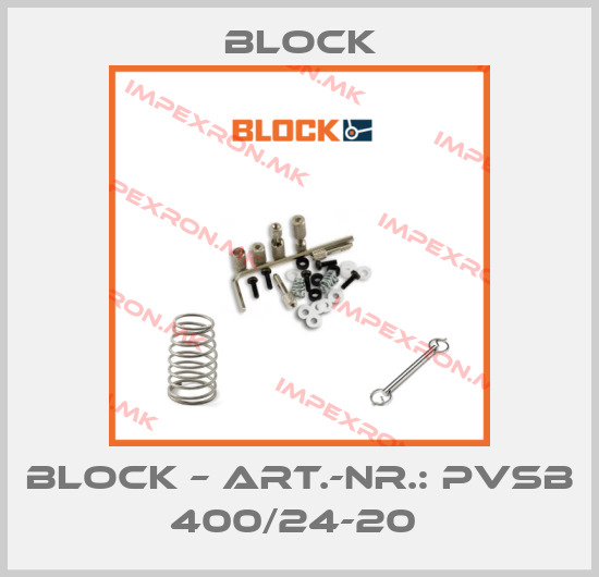 Block-BLOCK – ART.-NR.: PVSB 400/24-20 price
