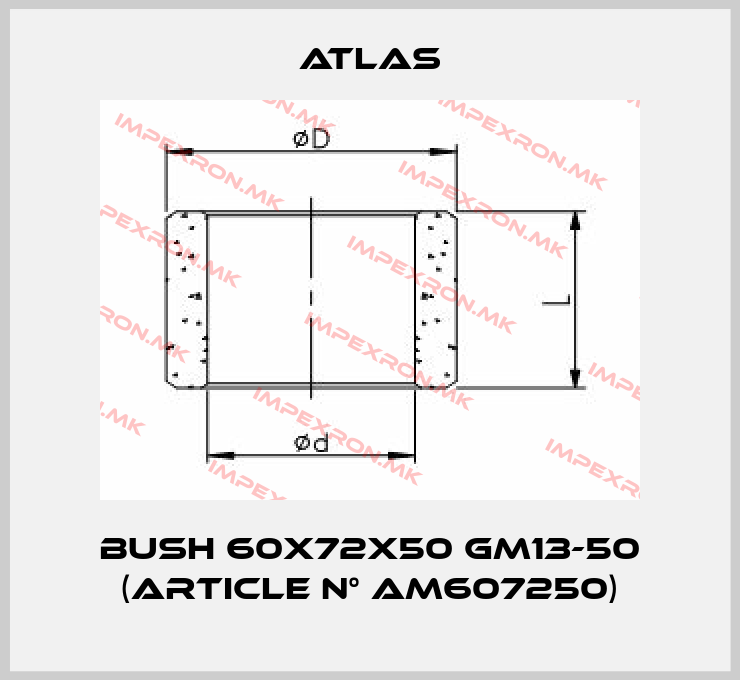 Atlas-Bush 60x72x50 GM13-50 (article N° AM607250)price