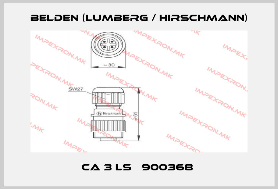 Belden (Lumberg / Hirschmann)-CA 3 LS   900368 price