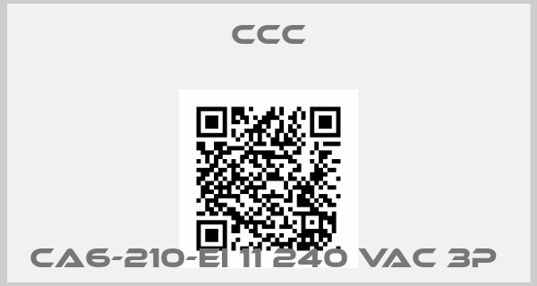 ccc-CA6-210-EI 11 240 VAC 3P price