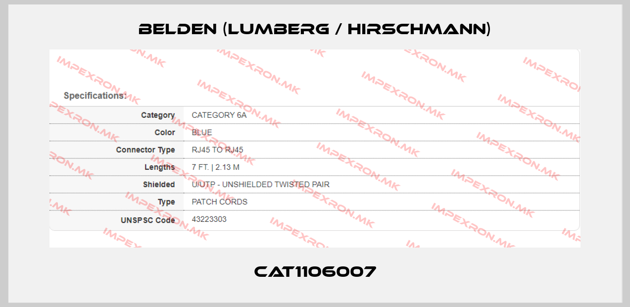Belden (Lumberg / Hirschmann)-CAT1106007price