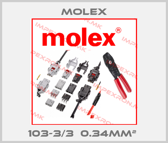 Molex-103-3/3Х0.34MM² price