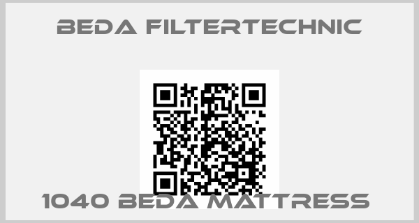 Beda Filtertechnic-1040 BEDA MATTRESS price