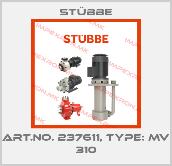 Stübbe-Art.No. 237611, Type: MV 310price