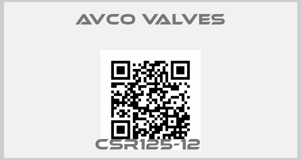 Avco valves-CSR125-12 price