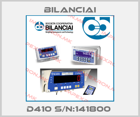 Bilanciai-D410 S/N:141800 price