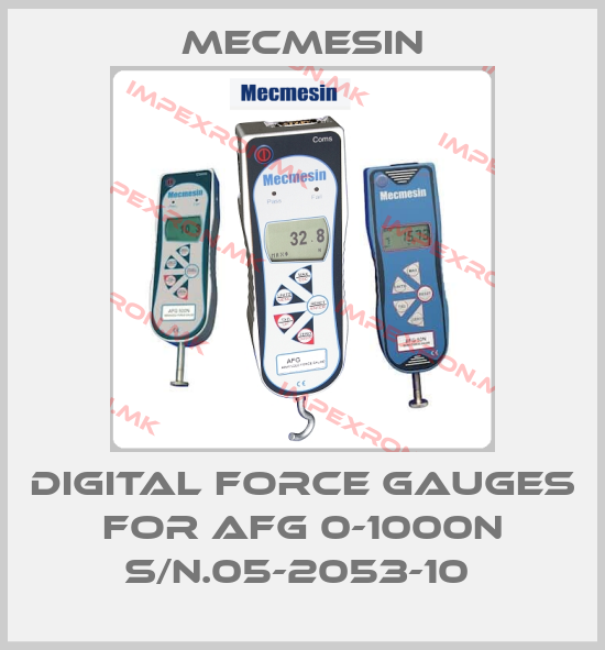 Mecmesin-DIGITAL FORCE GAUGES FOR AFG 0-1000N S/N.05-2053-10 price