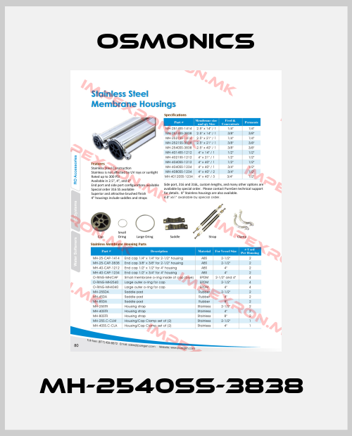 OSMONICS-MH-2540SS-3838 price