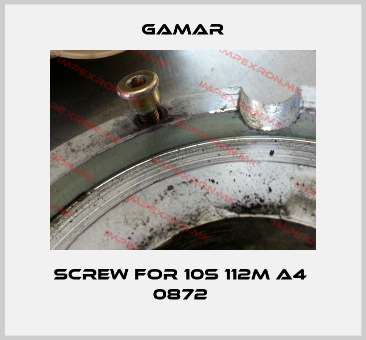 Gamar-SCREW FOR 10S 112M A4  0872 price