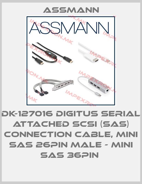 Assmann-DK-127016 DIGITUS SERIAL ATTACHED SCSI (SAS) CONNECTION CABLE, MINI SAS 26PIN MALE - MINI SAS 36PIN price