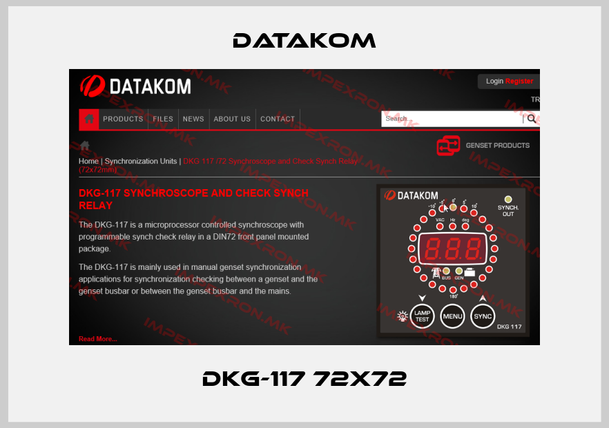 DATAKOM-DKG-117 72x72price