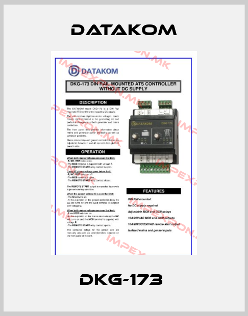 DATAKOM-DKG-173 price