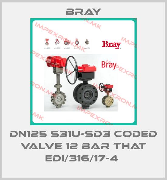 Bray-DN125 S31U-SD3 CODED VALVE 12 BAR THAT EDI/316/17-4 price