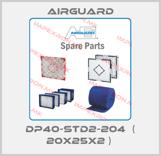 Airguard-DP40-STD2-204  ( 20X25X2 ) price