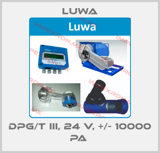 Luwa-DPG/T III, 24 V, +/- 10000 PA price