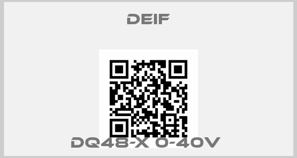 Deif-DQ48-X 0-40V price